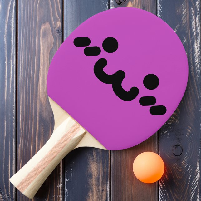 Pala De Ping Pong Cute Face Purple Ping Pong Paddle (Subido por el creador)