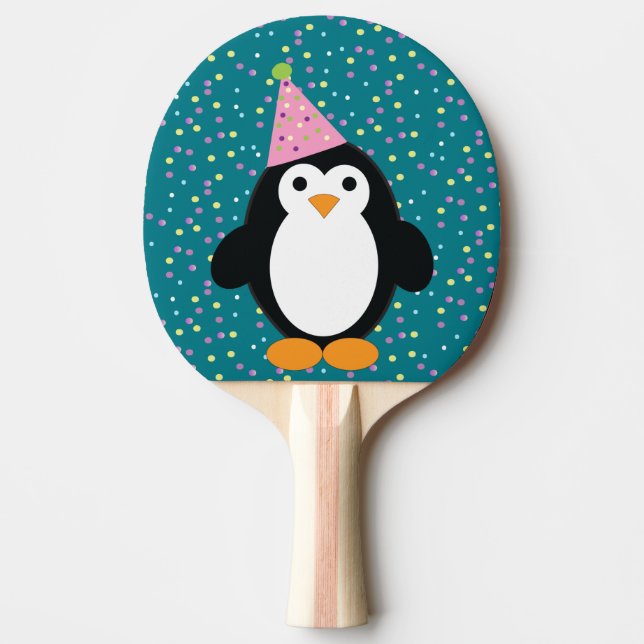 Pala De Ping Pong Cute Fiesta Penguin (Anverso)