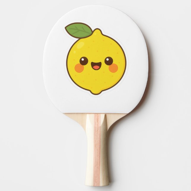 Pala De Ping Pong Cute Kawaii Lemon (Anverso)