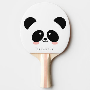 Pala De Ping Pong Cute Kawaii Panda Agregar su nombre