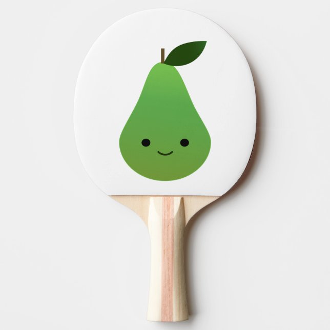 Pala De Ping Pong Cute kawaii Sonriente (Anverso)