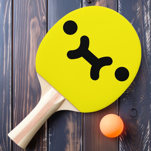 Pala De Ping Pong Cute Pouty Face Yellow Ping Pong Paddle (Subido por el creador)