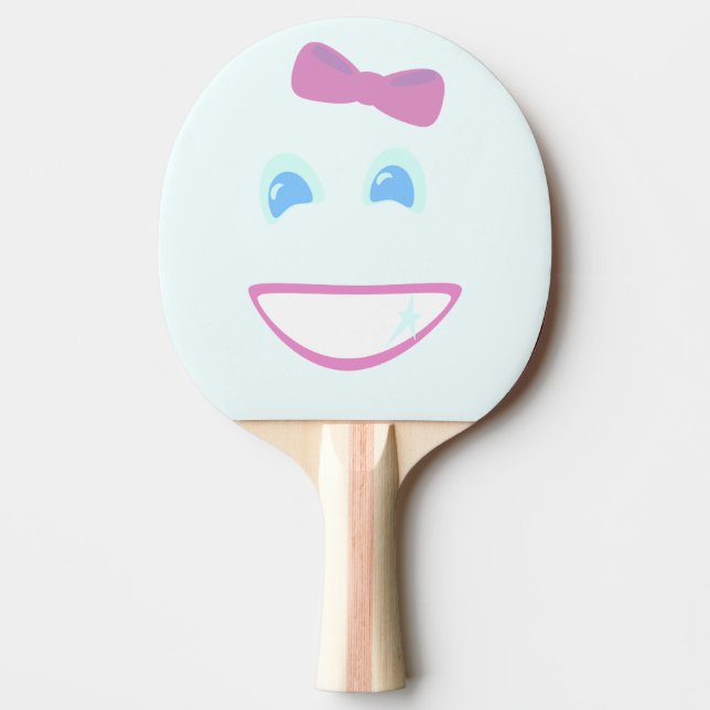 Pala De Ping Pong Cutie Bow Face (Anverso)