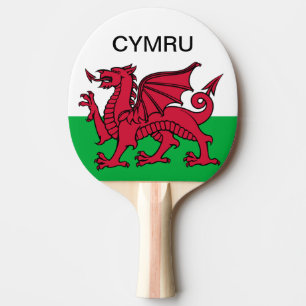 Pala De Ping Pong Cymru, el dragón rojo de la Copa Mundial de Bander