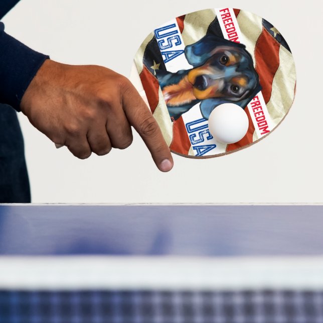 Pala De Ping Pong Dachshund      (in situ)