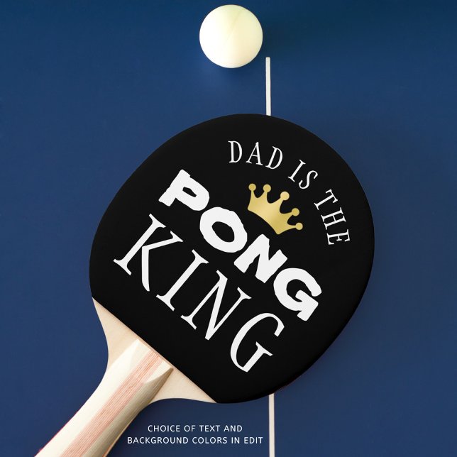 Pala De Ping Pong DAD ES EL REY PONG Black (Subido por el creador)