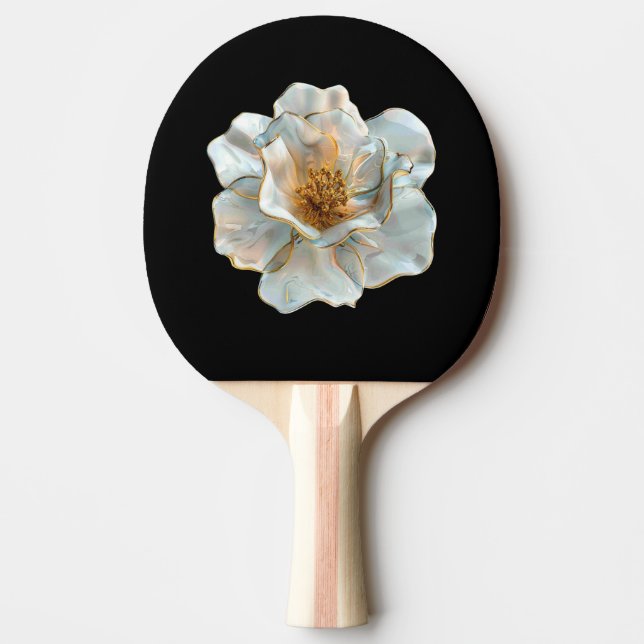Pala De Ping Pong Daffodil de vidrio (Anverso)