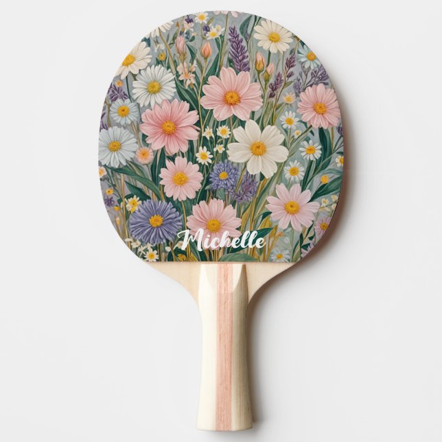 Pala De Ping Pong Daisy Dreamscape Personalizado (Anverso)