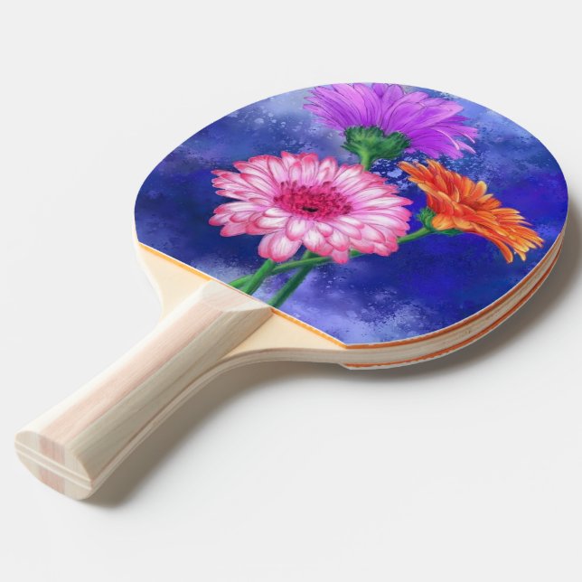 Pala De Ping Pong Daisy Gerbera Ping Pong Paddle (Ángulo frontal)