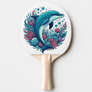 Pala De Ping Pong Delfín cutáneo, costero/náutico