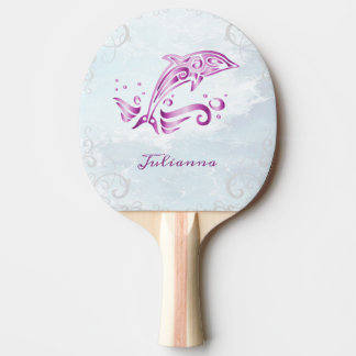Pala De Ping Pong Delfín magenta personalizado
