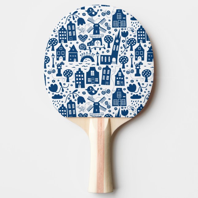 Pala De Ping Pong Delft Blue (Anverso)