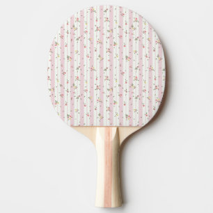 Pala De Ping Pong Delicado Patrón Floral Ping Pong Paddle