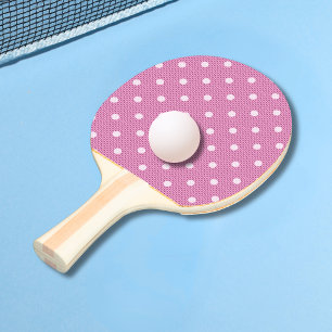 Pala De Ping Pong Delicia de lunares rosa