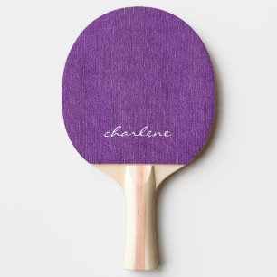 Pala De Ping Pong Denominación moderna Denim púrpura Imprimir