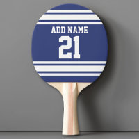 Deportes azules y blancos Nombre personalizado de 