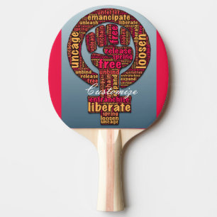 Pala De Ping Pong derechos de la mujer levantados primero LGBTQIA 20