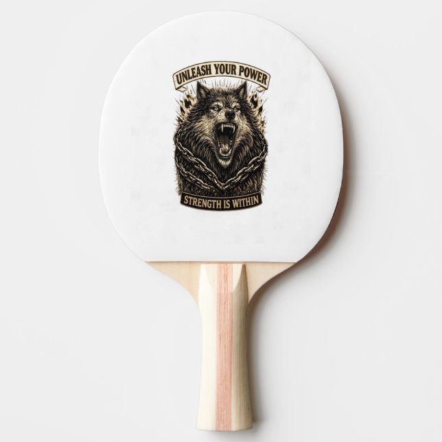 Pala De Ping Pong Desata Tu Poder — La Fuerza Está Dentro (Anverso)