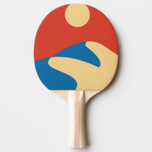 Pala De Ping Pong Desierto del Sahara de mediados del siglo, arte de