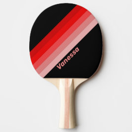 Pala De Ping Pong Desvanecimiento de Crimson con nombre