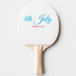 Pala De Ping Pong día de la independencia del 4 de julio agregar tex