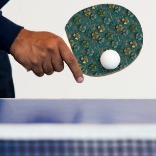 Pala De Ping Pong Día de San Patricio Música Vintage Shamrock