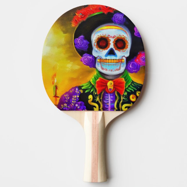 Pala De Ping Pong Día del Muerto (1) (Anverso)