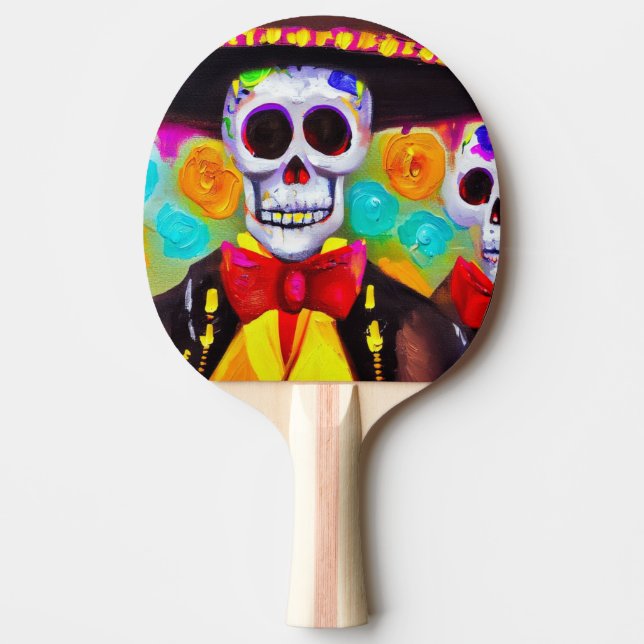 Pala De Ping Pong Día del Muerto (2) (Anverso)
