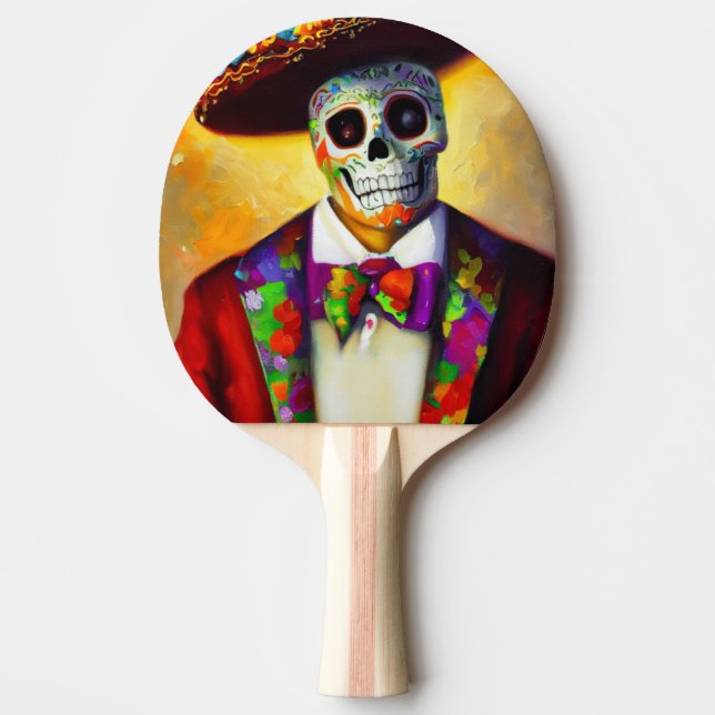 Pala De Ping Pong Día del Muerto (3) (Anverso)