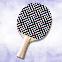 Pala De Ping Pong Diamantes simétricos negros con marcos degradados