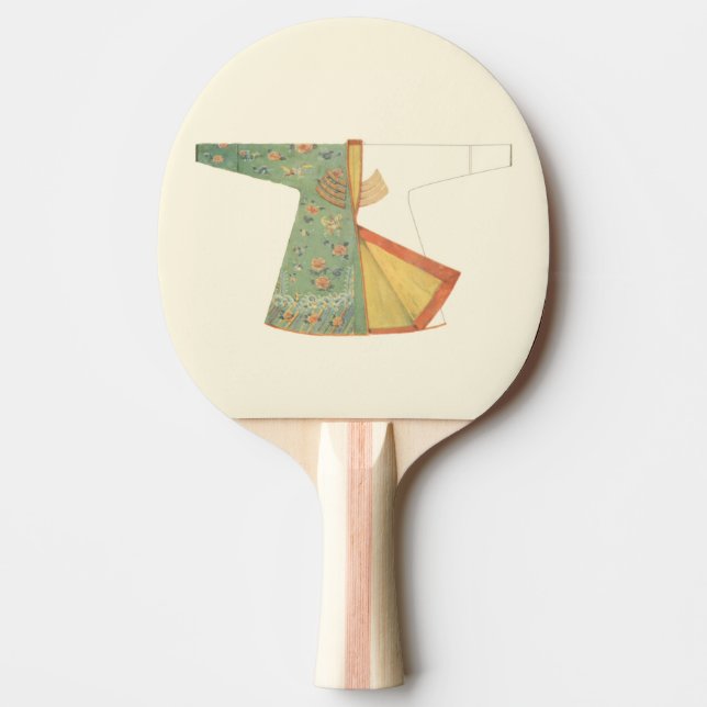 Pala De Ping Pong Dibujo de Kimono semiacabado (Anverso)