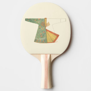 Pala De Ping Pong Dibujo de Kimono semiterminado