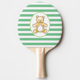 Pala De Ping Pong Dibujo lindo del oso de peluche del vintage