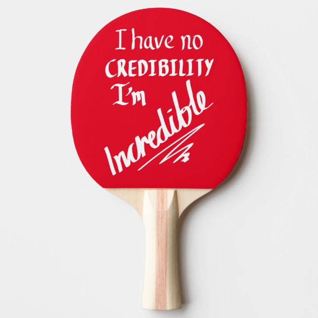 Pala De Ping Pong Dicho de hablar increíble y divertido (Anverso)
