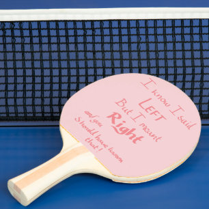 Pala De Ping Pong Dijo Izquierda Divertidas Direcciones Argumento Es