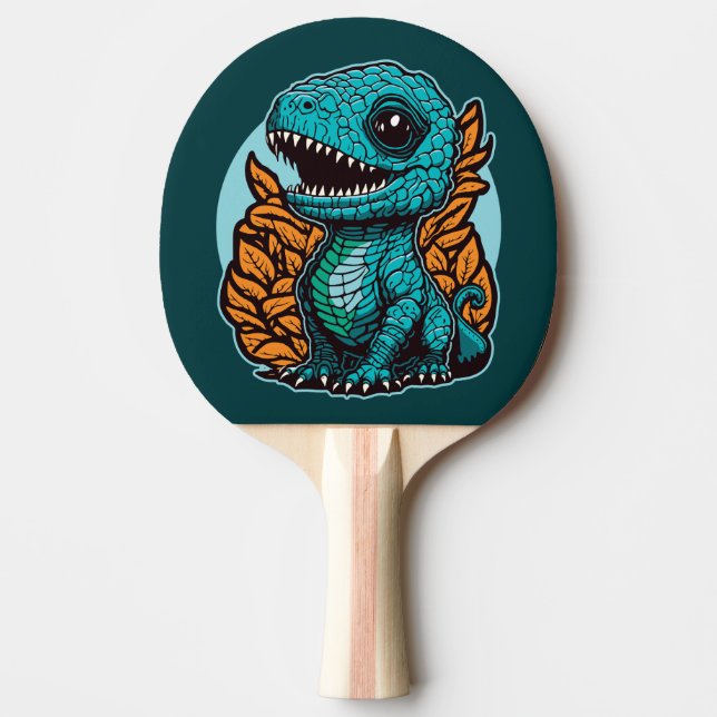 Pala De Ping Pong Dinosaurio de bebé lindo (Anverso)