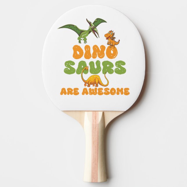 Pala De Ping Pong Dinosaurios (Anverso)