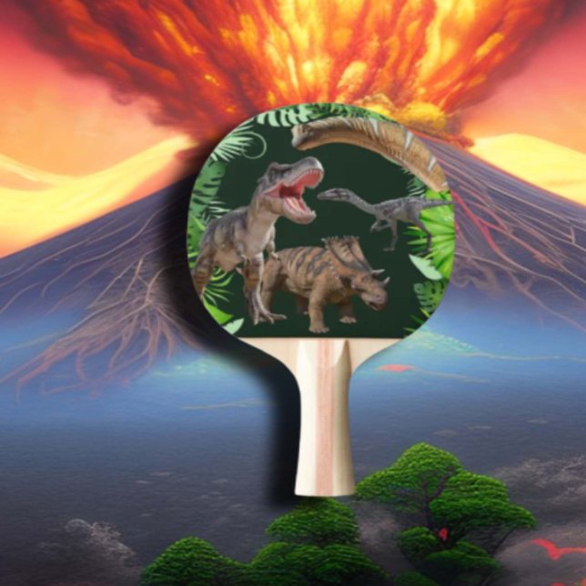 Pala De Ping Pong Dinosaurios Jurásico Selva Mundial (Subido por el creador)