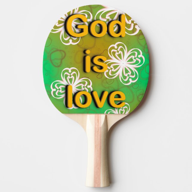 Pala De Ping Pong Dios es amor (Anverso)