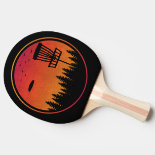 Pala De Ping Pong Disco Vintage Frolf Frisbee Player Retro