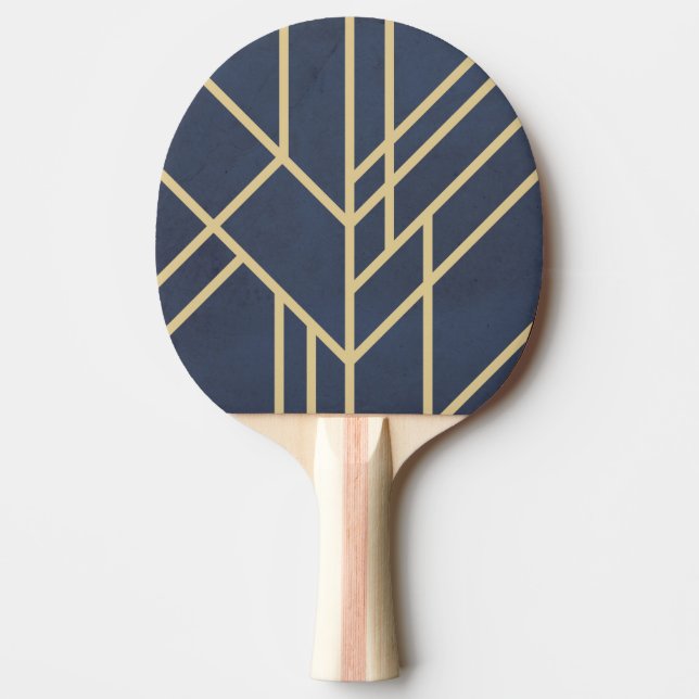 Pala De Ping Pong Diseño Art Deco (Anverso)