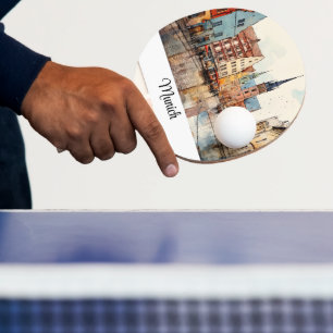 Pala De Ping Pong Diseño artístico con un toque alemán