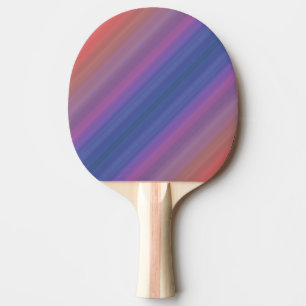 Pala De Ping Pong Diseño de arte abstracto con rayas azules y morada