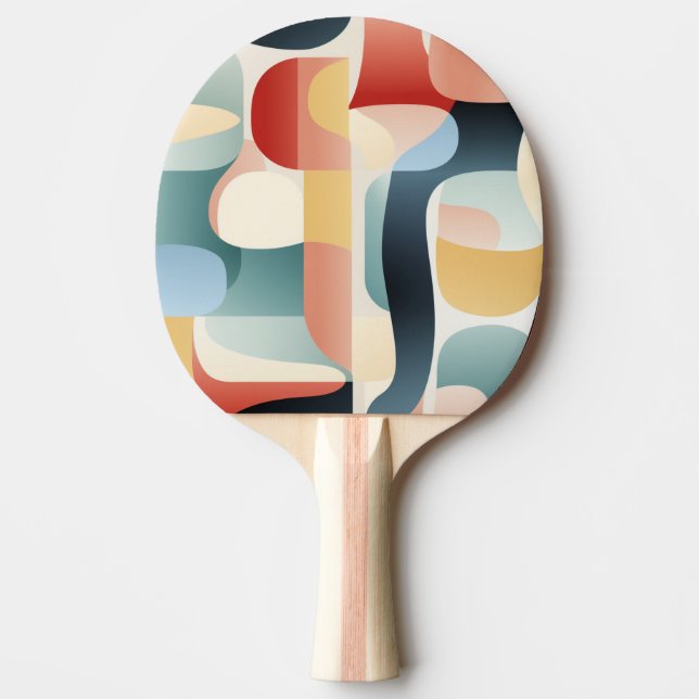 Pala De Ping Pong Diseño de arte geométrico Ping Pong Paddle (Anverso)