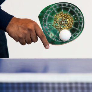 Pala De Ping Pong Diseño de Astrología Leo Zodiac