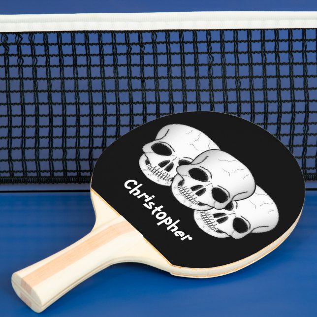 Pala De Ping Pong Diseño de calaveras (in situ)