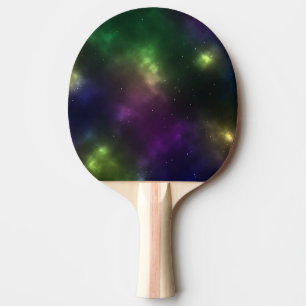 Pala De Ping Pong Diseño de constelaciones del espacio cósmico abstr