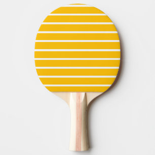 Pala De Ping Pong Diseño de franjas amarillas y blancas