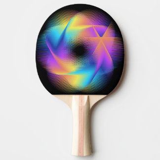 Pala De Ping Pong Diseño de imágenes de luz coloreadas -