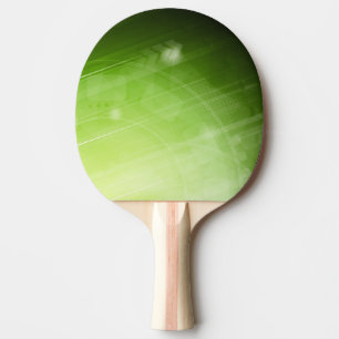 Pala De Ping Pong Diseño de la luz verde en estilo de alta